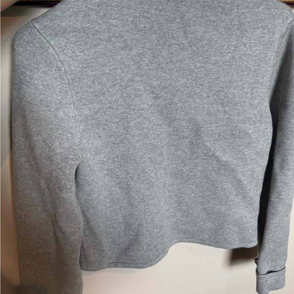 Abercrombie and fitch  gray Cardigan with Gold Buttons - Picture 2 of 9